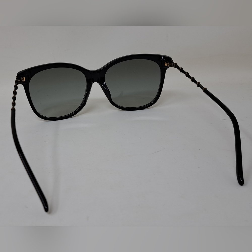 Gucci Sunglasses GG0655SA 001 Black Gold Grey Full Rim Square 56MM 56-17-150 - Picture 11 of 16